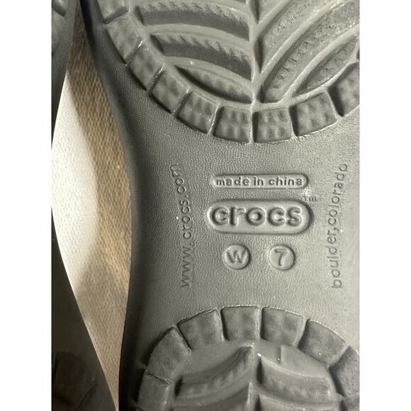 Women’s Crocs Kadee Comfort Closed Toe Ballet Flat Arch Support Black EUC Size 7 - Picture 7 of 7